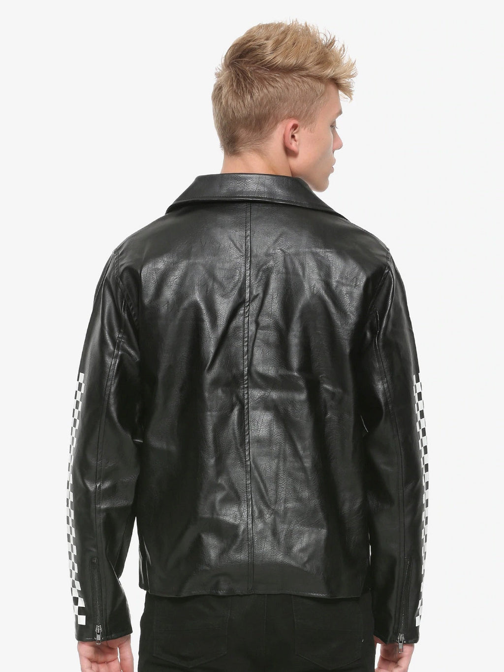 Chaqueta de motociclista de cuero negro medianoche para hombre | Ropa urbana de moto resistente | Prenda de cuero de grano completo