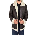 Men’s Jet Black B3 Bomber Leather Jacket | Rugged Stealth Luxury | Full Grain Apparel