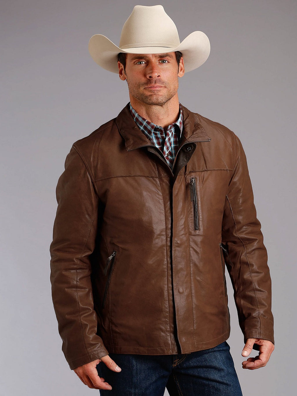 Men’s Tobacco Brown Leather Cafe Racer | Vintage Heritage Moto | Full Grain Apparel