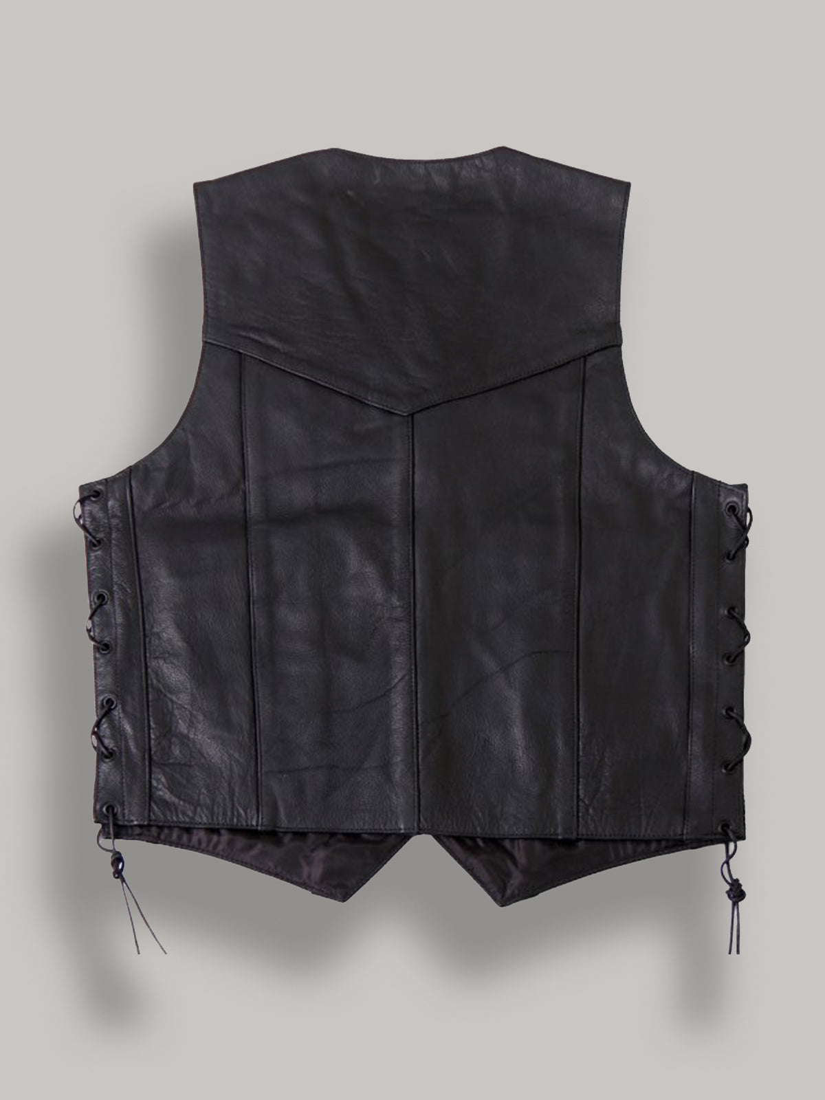 Men’s Iron-Hide Cowhide Leather Vest | Heavy-Duty Industrial Gilet | Full Grain Apparel