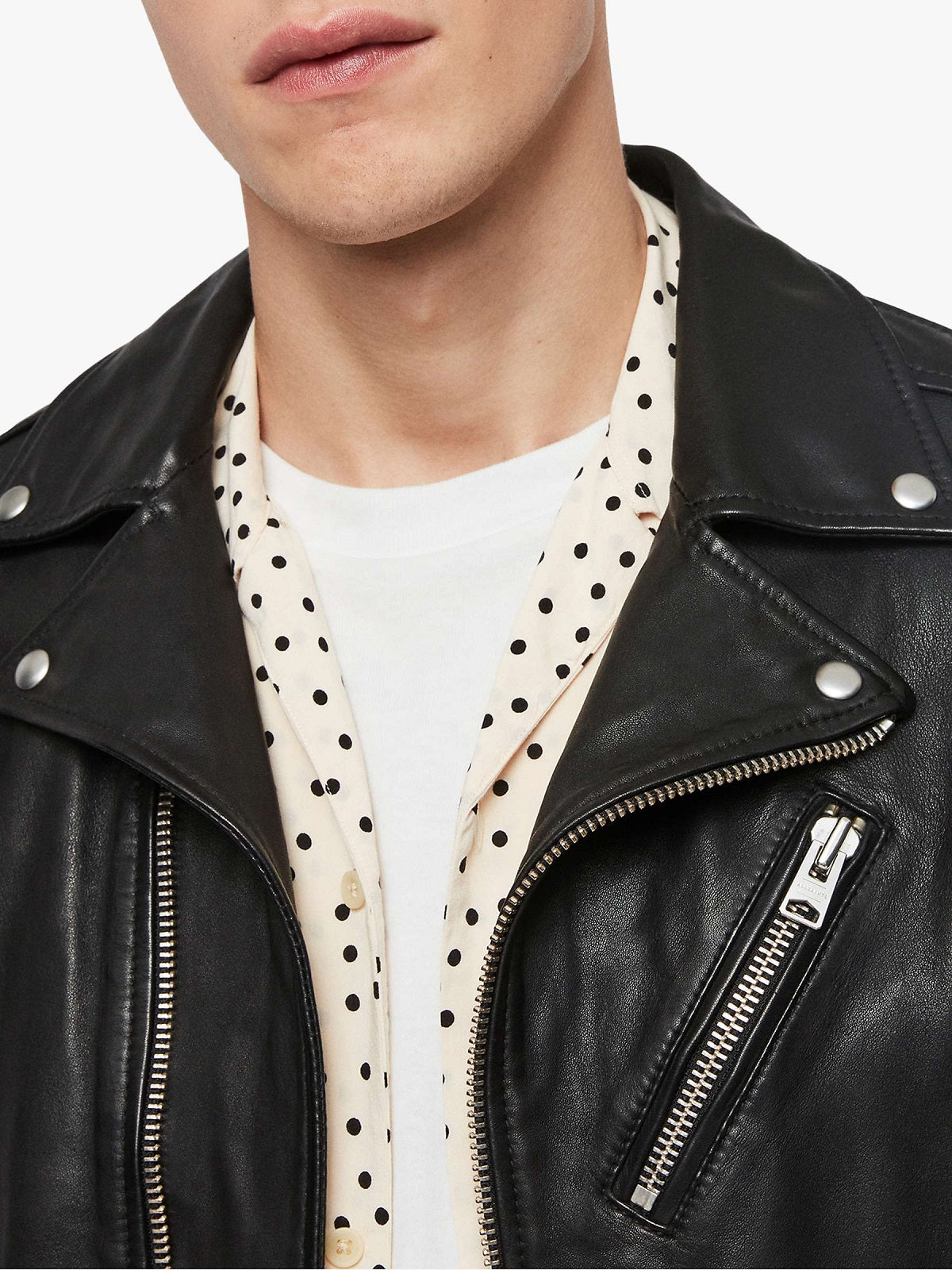 Chaqueta de Piel Negra "Natty" para Hombre | Estilo Urbano Sofisticado | Prenda de Piel de Grano Completo