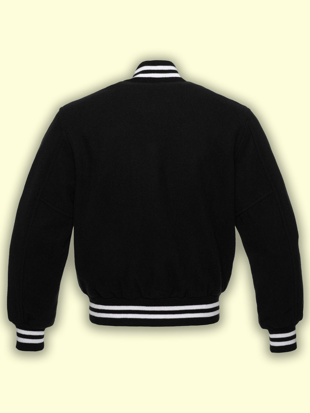 Men’s Black Fleece Varsity Jacket | Urban Comfort Edition | Full Grain Apparel