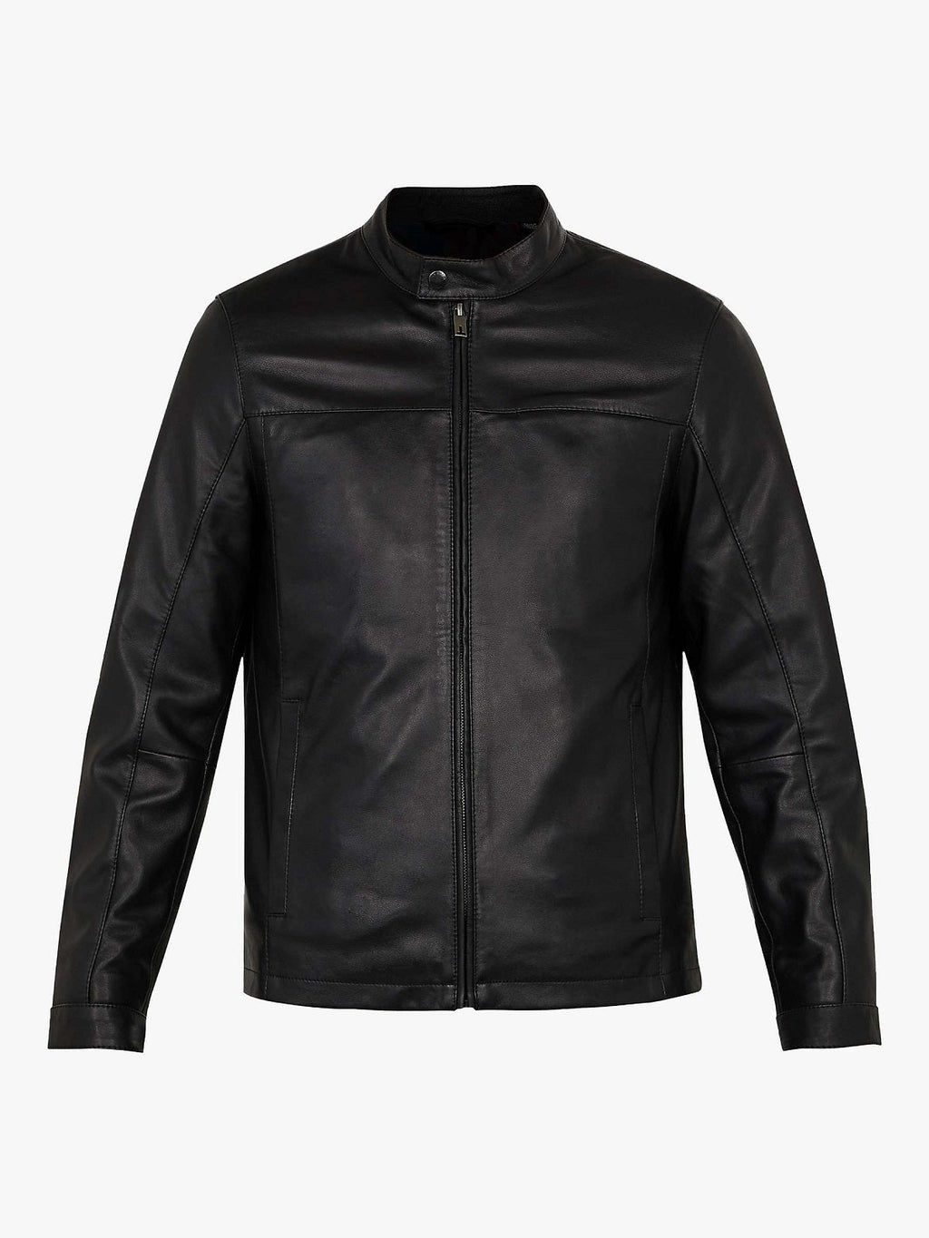 Men’s Carbon-Onyx Moto Leather Jacket | Industrial Street Armor | Full Grain Apparel