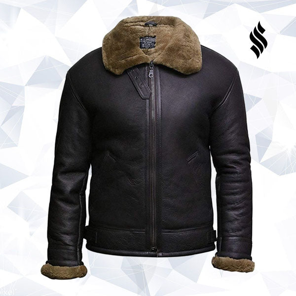 Men’s Aviator RAF B3 Shearling Sheepskin Flying Bomber Jacket | Vintage Combat Heritage | Full Grain Apparel