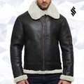 Men’s Aviator Real Shearling Sheepskin Leather Flying Jacket | Rugged Winter Authority | Full Grain Apparel