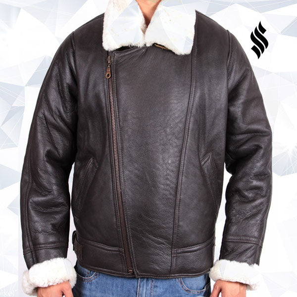 Men’s B3 Aviator Shearling Sheepskin Leather Flying Jacket | Rugged Winter Heritage | Full Grain Apparel