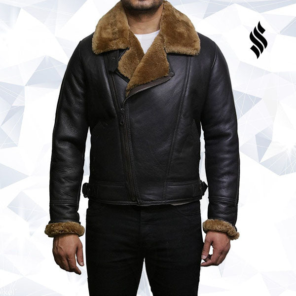 Men’s Shearling Sheepskin Jacket | Rugged Winter Sophistication | Full Grain Apparel