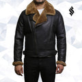 Men’s Shearling Sheepskin Jacket | Rugged Winter Sophistication | Full Grain Apparel