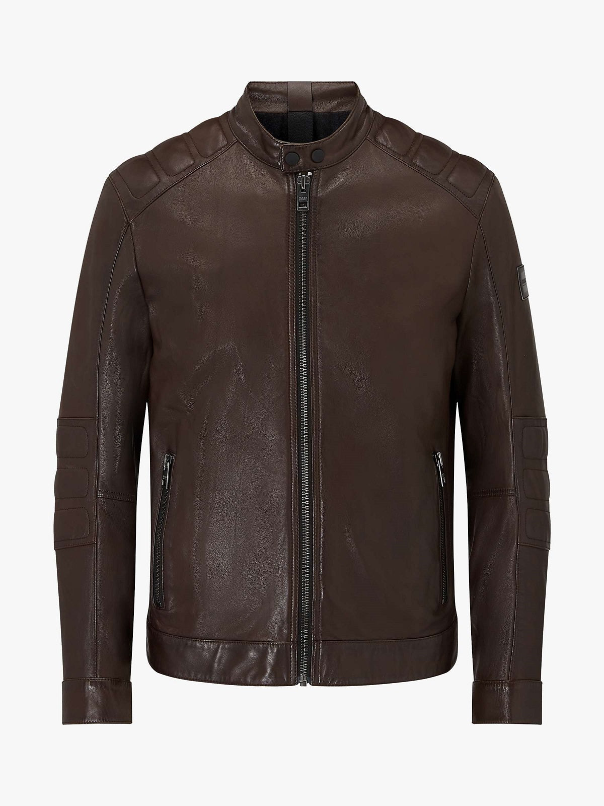 Men’s Chestnut Brown Leather Moto Jacket | Heritage Biker Identity | Full Grain Apparel