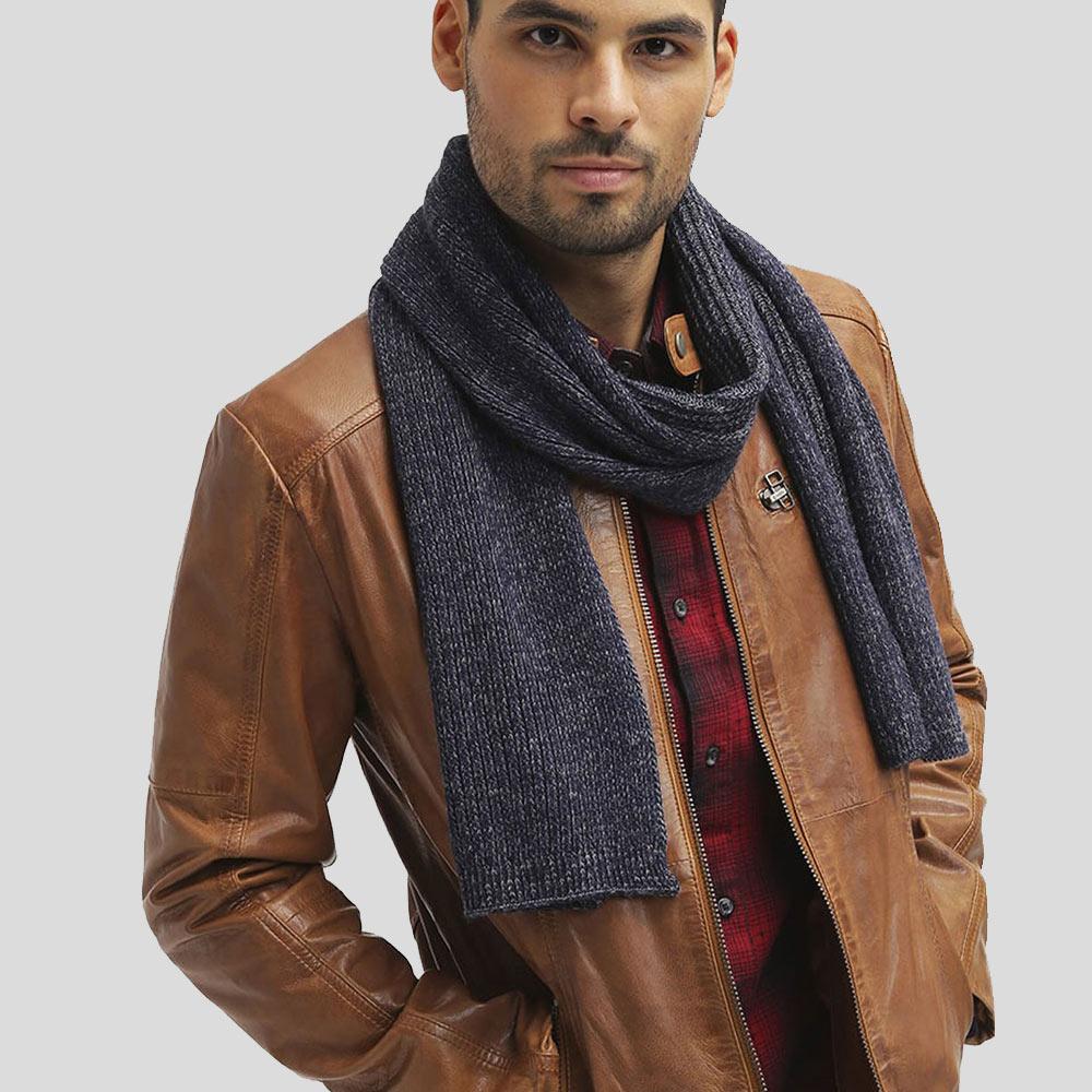 Men's Ricardi Brown Leather Racer Jacket | Full Grain Apparel