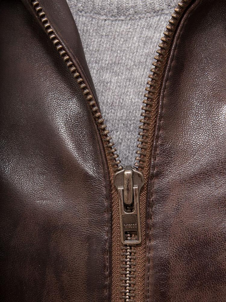 Men's George Brown Removable Hooded Jacket | Full Grain Apparel