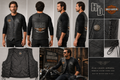 Men’s Harley-Davidson leather vest front back side lining and lace-up details