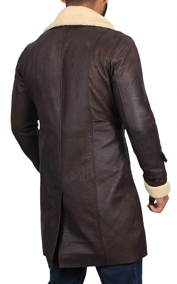 Men’s Superfly Beige Shearling Leather Coat | Winter Outerwear | Full Grain Apparel