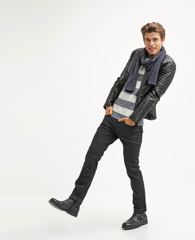 Men's Robt Black Quilted Leather Jacket | Full Grain Apparel