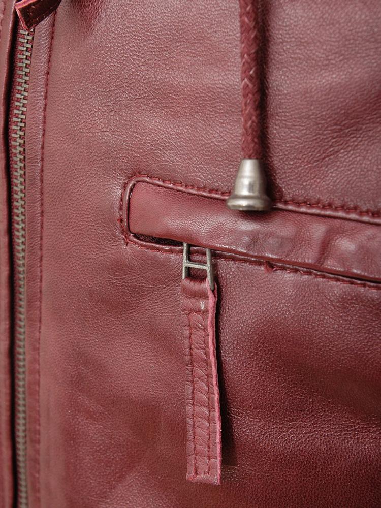 Men's Tore Red Removable Hooded Jacket | Full Grain Apparel