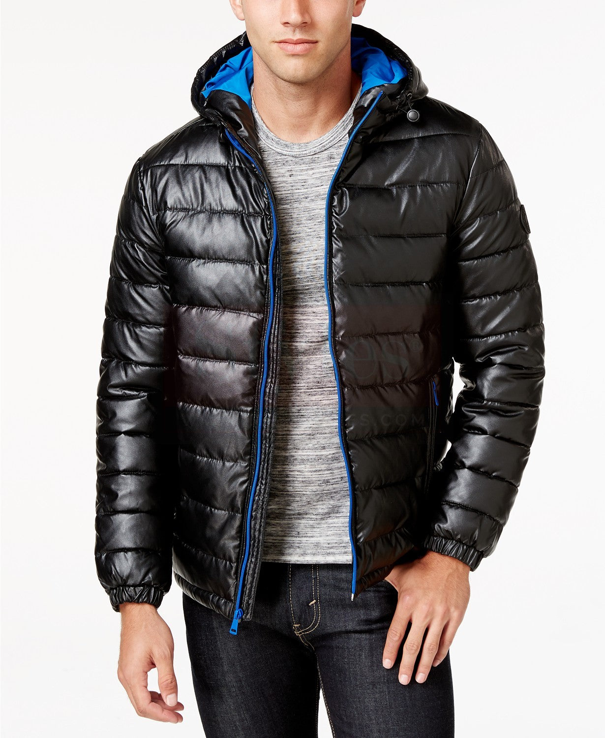 Men’s Leather Puffer Coat | Insulated Winter Jacket | Full Grain Apparel