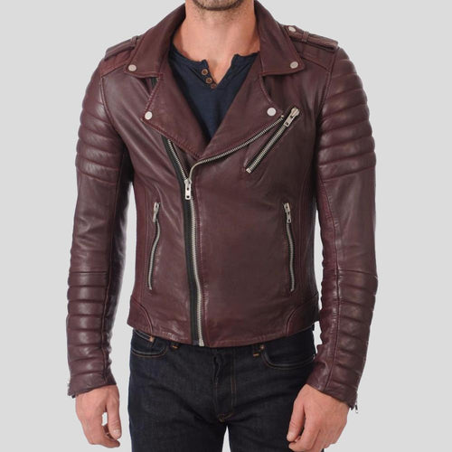 Men's Cyro Brown Quilted Leather Jacket | Genuine Lambskin | Full Grain Apparel