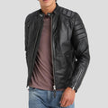 The "Rene" Black Quilted | Luxury Tailored Lambskin | Full Grain Apparel