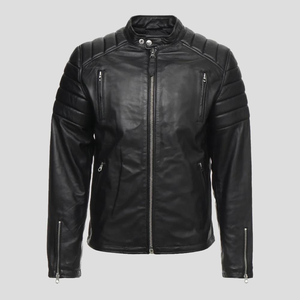 The "Rene" Black Quilted | Luxury Tailored Lambskin | Full Grain Apparel