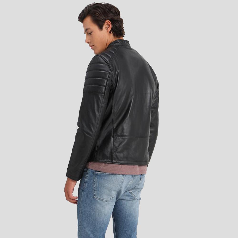 The "Rene" Black Quilted | Luxury Tailored Lambskin | Full Grain Apparel