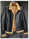 Men’s Sheepskin Motorcycle Bomber | Shearling Leather Jacket | Full Grain Apparel
