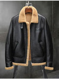 Men’s Thick Winter Motorcycle Jacket | Shearling Fur Leather Coat | Full Grain Apparel