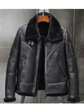 Men’s Aviator Winter Coat | Fur Bomber Leather Jacket | Full Grain Apparel