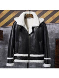 New Men’s Hooded Bomber | Sheepskin Leather Short Coat | Full Grain Apparel