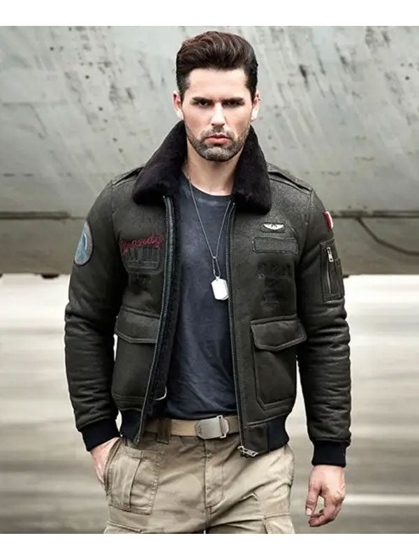 Men’s Airforce Flight Jacket | Premium Winter Coat | Full Grain Apparel