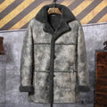 Men’s Hunting Leather Bomber Coat | Shearling Trench Outwear | Full Grain Apparel