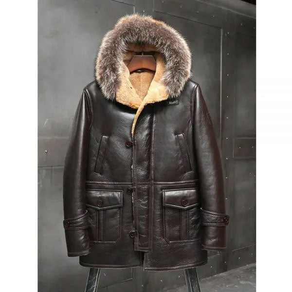 Men’s B3 Leather Bomber | Shearling Trench Coat | Full Grain Apparel