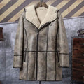 Men’s Hooded Bomber Shearling Jacket | Long Leather Trench Coat | Full Grain Apparel