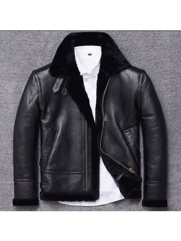 Men’s Sheepskin Winter Fur Coat | Premium Leather Jacket | Full Grain Apparel