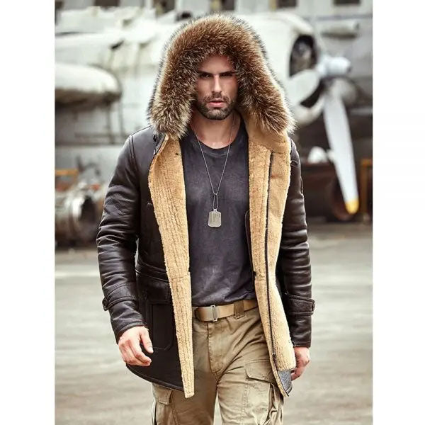 Men’s B3 Leather Bomber | Shearling Trench Coat | Full Grain Apparel