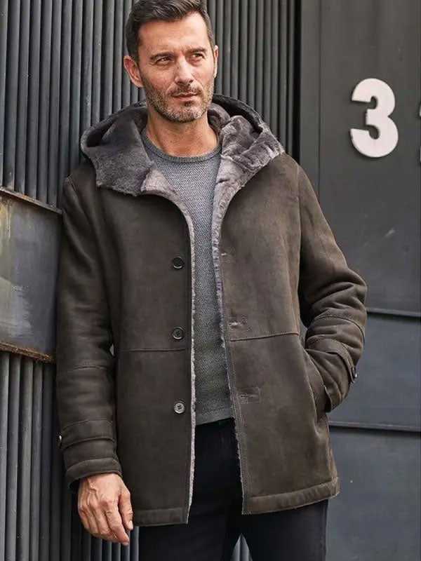 Women’s Mink Fur Hooded Coat | Oversized Leather Parka | Full Grain Apparel