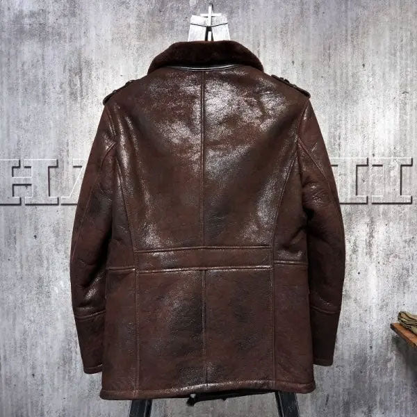 Men’s B3 Sheepskin Bomber Jacket | Pilot’s Leather Aviator | Full Grain Apparel