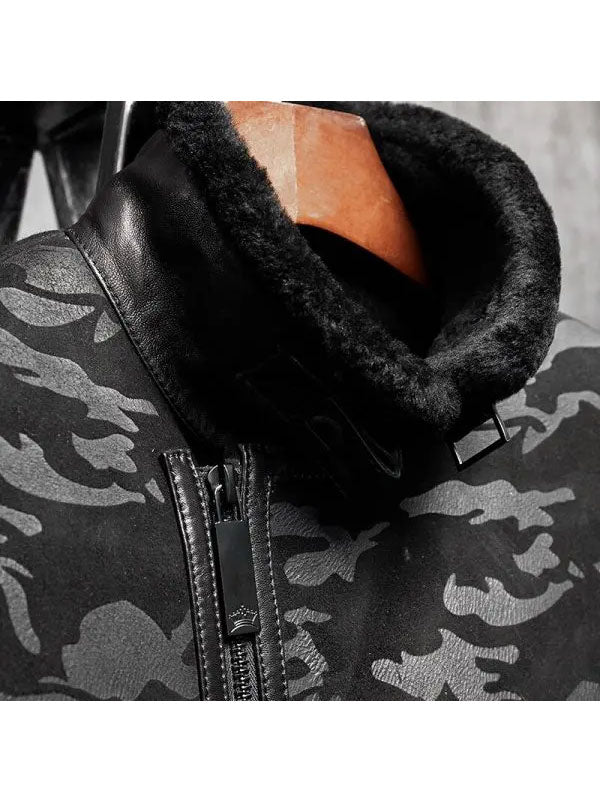 Men’s Flying Fur Pilot’s Long Jacket | Premium Leather Flight Coat | Full Grain Apparel