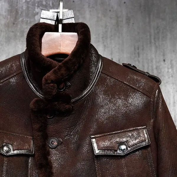 Men’s B3 Sheepskin Bomber Jacket | Pilot’s Leather Aviator | Full Grain Apparel