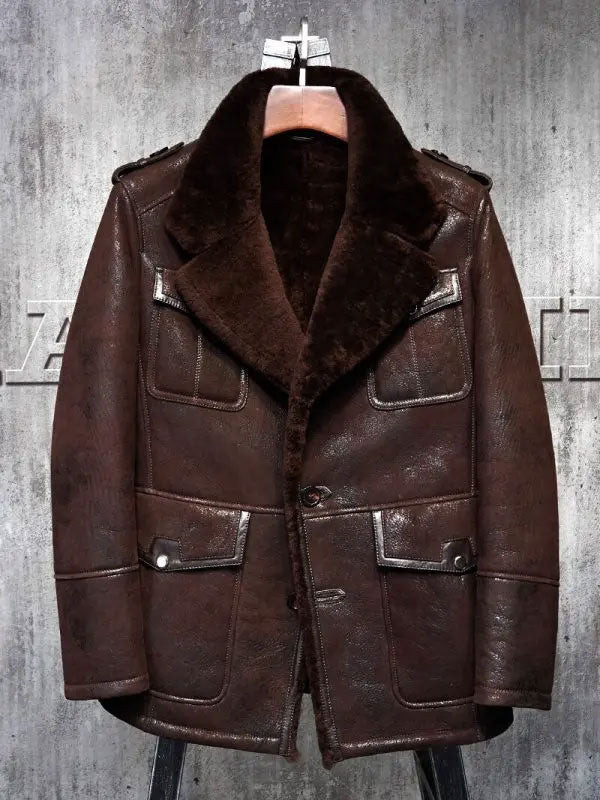 Men’s B3 Sheepskin Bomber Jacket | Pilot’s Leather Aviator | Full Grain Apparel