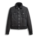 Men’s Black Suede Shearling Bomber Jacket - Aviator Edition | Full Grain Apparel