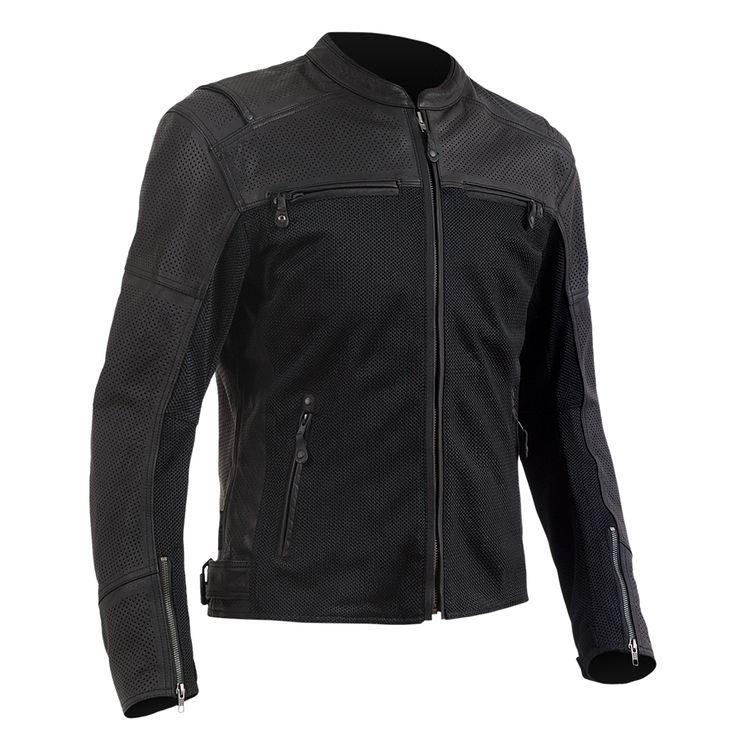 Motorcycle Leather & Mesh Black Racing Jacket - CE Armored | Full Grain Apparel