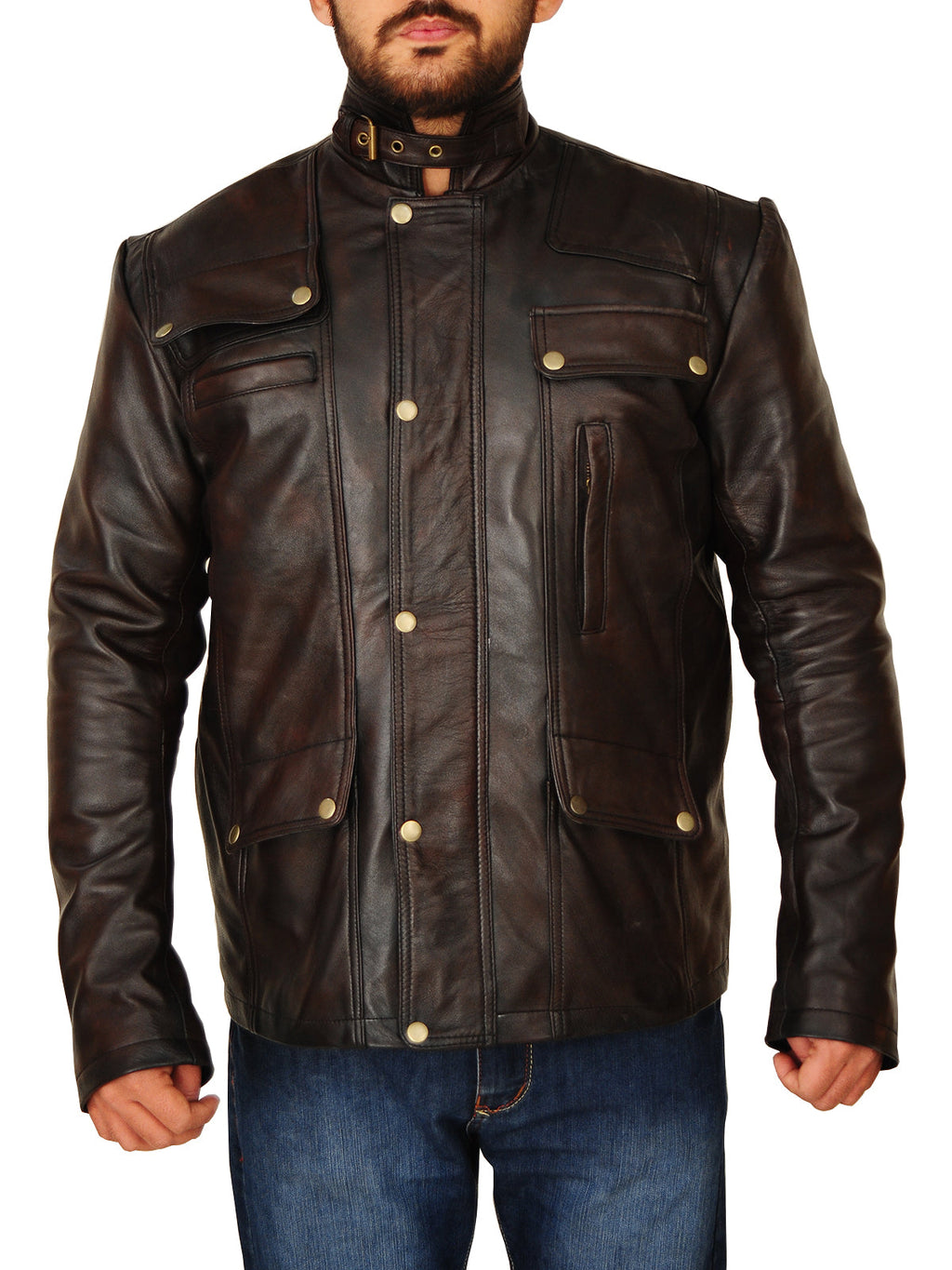 Men’s Dark Brown Leather Jacket | Classic Heritage Style | Full Grain Apparel