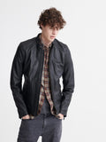 Men’s Classic Black Leather Jacket | Premium Genuine Sheepskin Biker | Full Grain Apparel