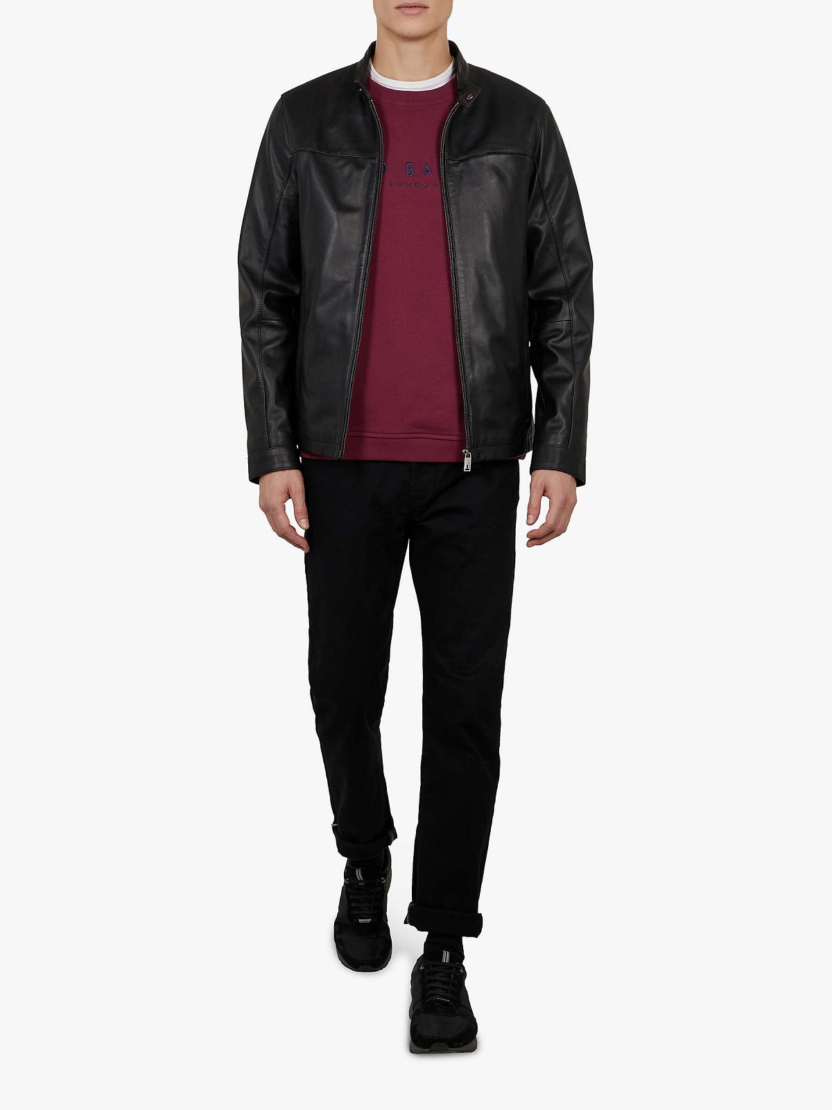 Men’s Carbon-Onyx Moto Leather Jacket | Industrial Street Armor | Full Grain Apparel
