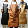 Tri-Tone Leather Cooking Apron