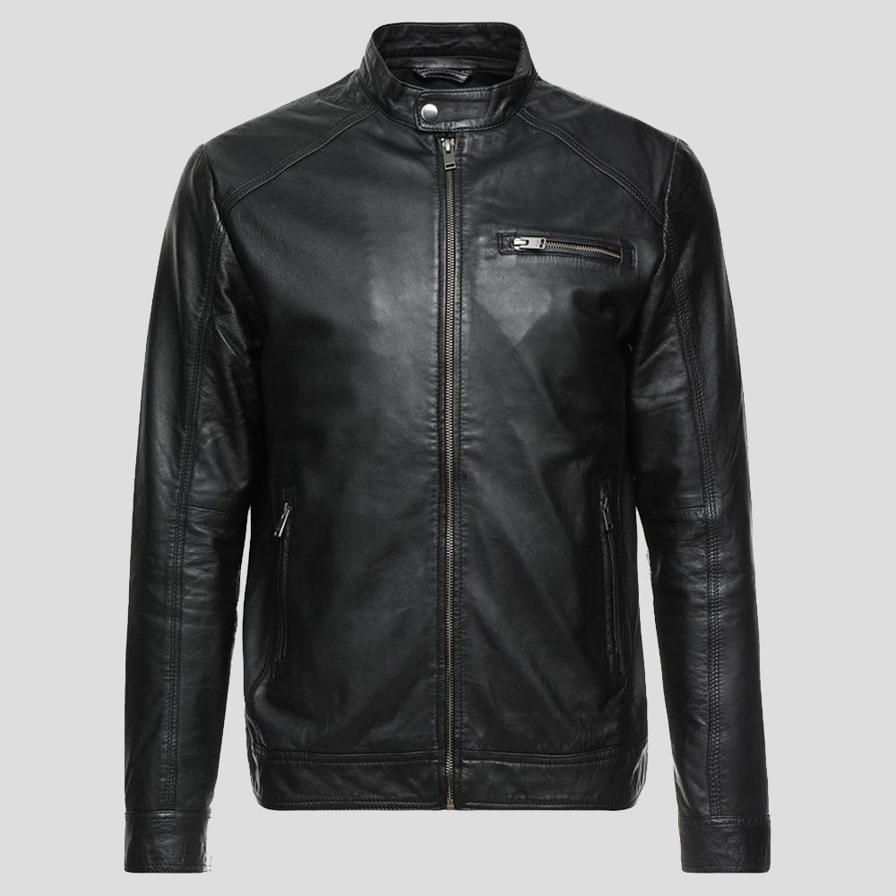 The "Wallace" Black Racer | The Modern Minimalist Moto | Full Grain Apparel