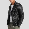 The "Wesley" Black Quilted | Heavy-Duty Moto Heritage | Full Grain Apparel