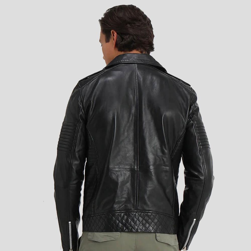The "Wesley" Black Quilted | Heavy-Duty Moto Heritage | Full Grain Apparel