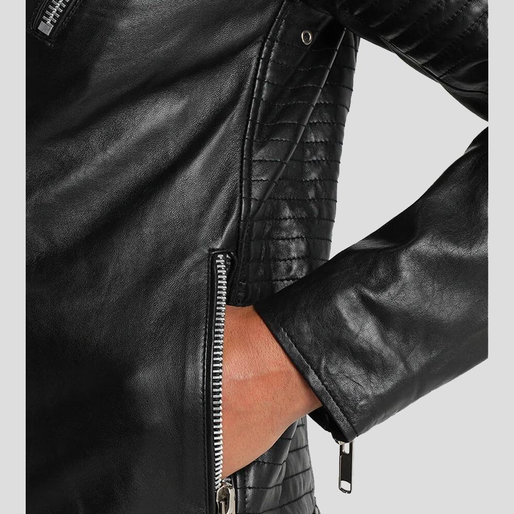 The "Wesley" Black Quilted | Heavy-Duty Moto Heritage | Full Grain Apparel