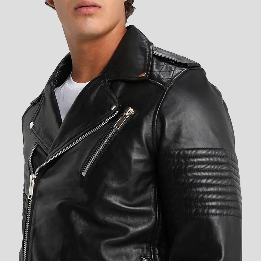 The "Wesley" Black Quilted | Heavy-Duty Moto Heritage | Full Grain Apparel